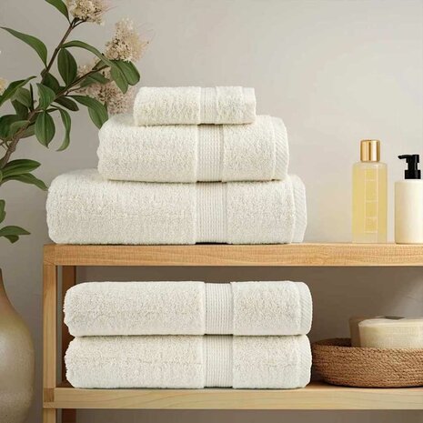 Gastendoek SOLUND 2 pcs Cr&egrave;me 15 x 21 cm 550 gsm 1