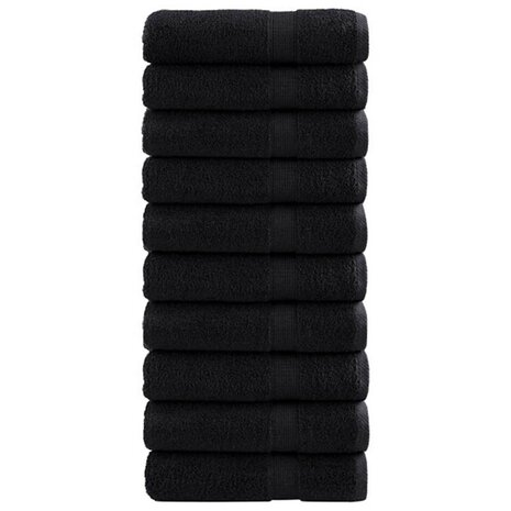 Gastendoek SOLUND 25 pcs Zwart 100 x 150 cm 550 gsm 2