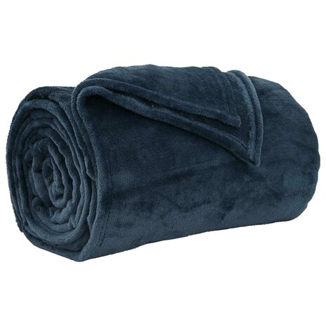 Gooi Deken Marineblauw 130 x 150 cm Fleece 2