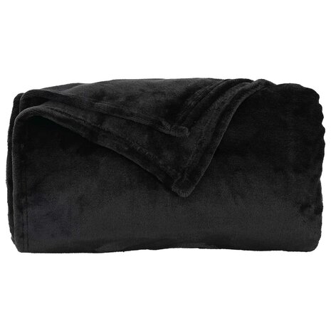 Gooi Deken Zwart 130 x 150 cm Fleece 4