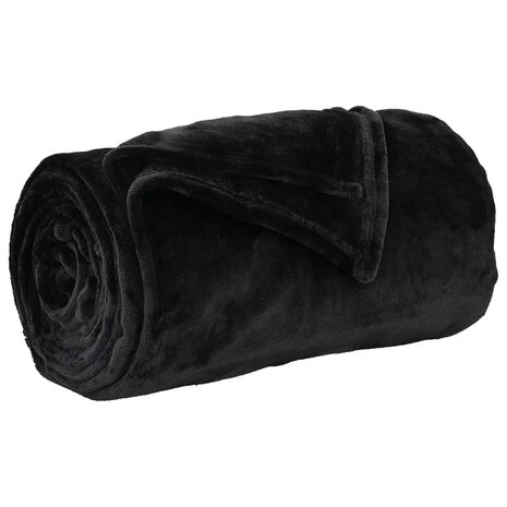 Gooi Deken Zwart 150 x 200 cm Fleece 2