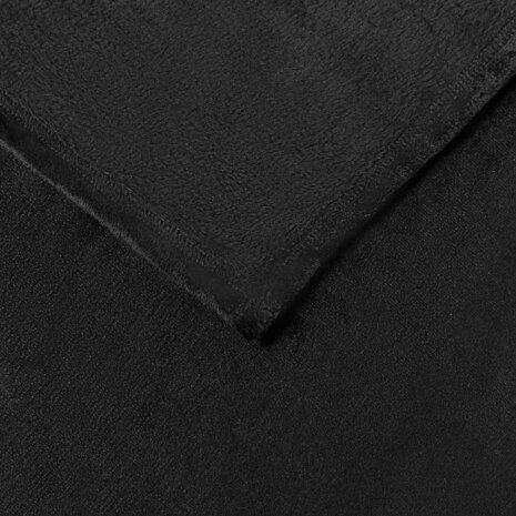 Gooi Deken Zwart 150 x 200 cm Fleece 5