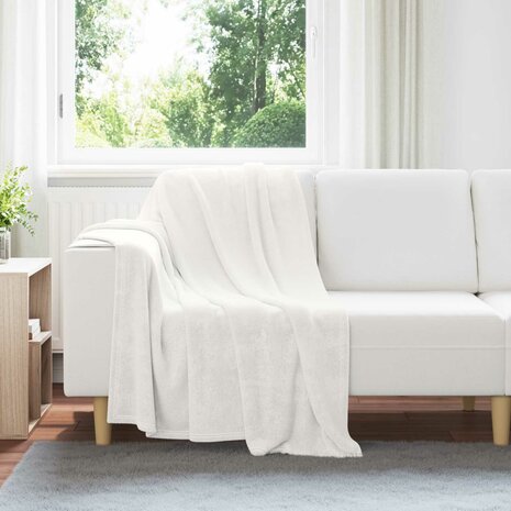Gooi Deken Wit 130 x 150 cm Fleece 1