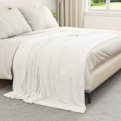 Gooi Deken Wit 150 x 200 cm Fleece 3
