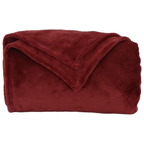 Gooi Deken Bordeaux Rood 150 x 200 cm Fleece 4