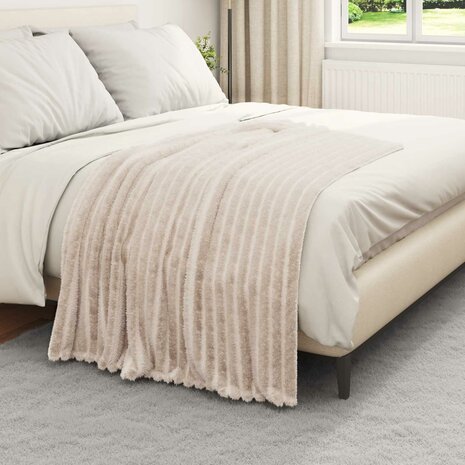 Gooi Deken Beige 150 x 130 cm Fleece 3