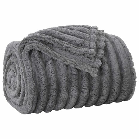 Gooi Deken Donkergrijs 150 x 130 cm Fleece 2