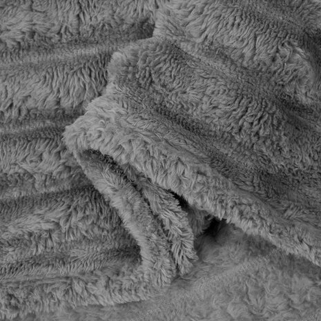 Gooi Deken Donkergrijs 150 x 130 cm Fleece 6