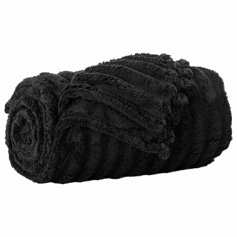 Gooi Deken Zwart 200 x 150 cm Fleece 2