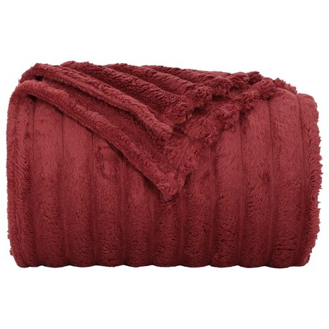 Gooi Deken Bordeaux Rood 150 x 130 cm Fleece 4