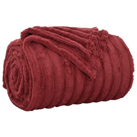Gooi Deken Bordeaux Rood 200 x 150 cm Fleece 2
