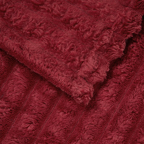 Gooi Deken Bordeaux Rood 200 x 150 cm Fleece 5