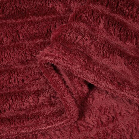 Gooi Deken Bordeaux Rood 240 x 220 cm Fleece 6