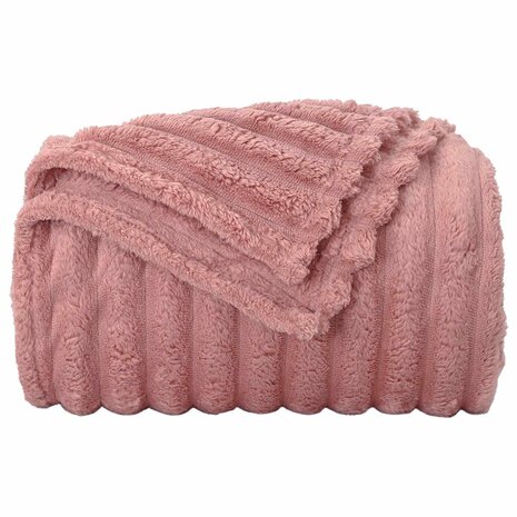 Gooi Deken Roze 200 x 150 cm Fleece 4