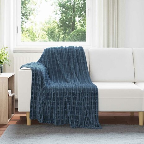 Gooi Deken Marineblauw 150 x 130 cm Fleece 1