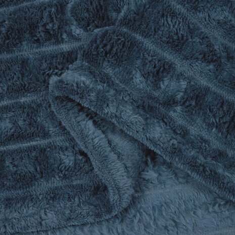 Gooi Deken Marineblauw 150 x 130 cm Fleece 6