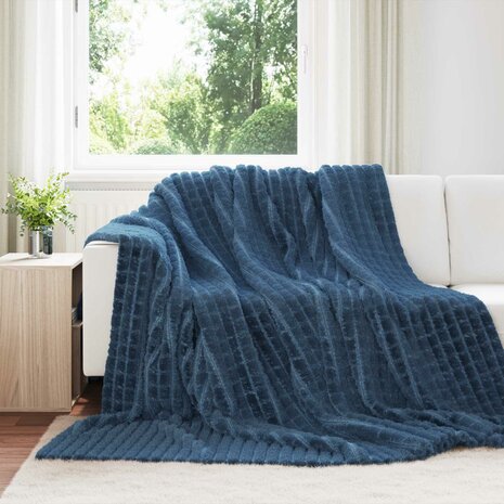 Gooi Deken Marineblauw 240 x 220 cm Fleece 1