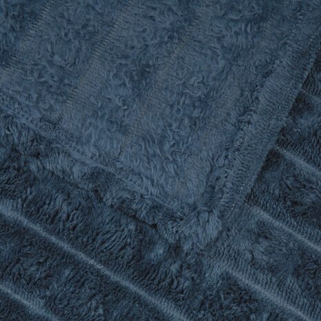 Gooi Deken Marineblauw 240 x 220 cm Fleece 5