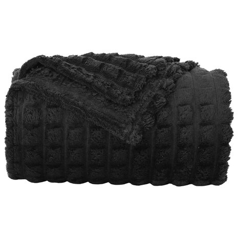 Gooi Deken Zwart 240 x 220 cm Fleece 4