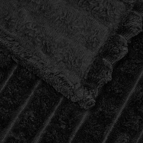 Gooi Deken Zwart 240 x 220 cm Fleece 5