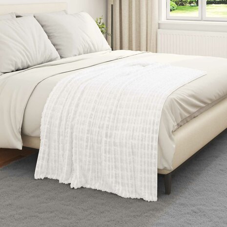 Gooi Deken Wit 150 x 130 cm Fleece 3
