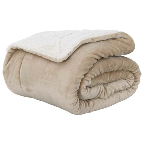 Gooi Deken Beige 130 x 150 cm Fleece 2