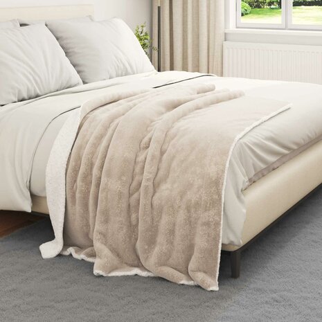 Gooi Deken Beige 130 x 150 cm Fleece 3