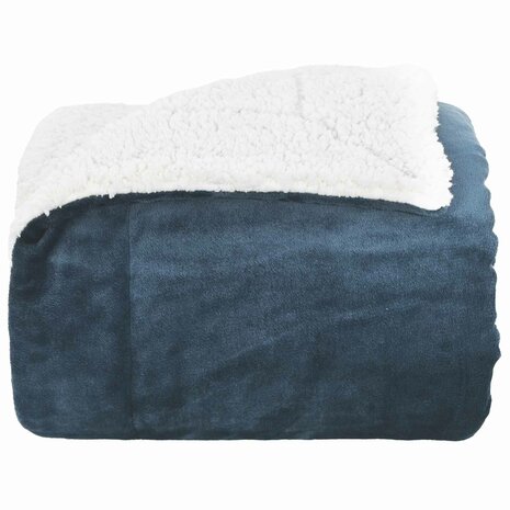 Gooi Deken Marineblauw 130 x 150 cm Fleece 4