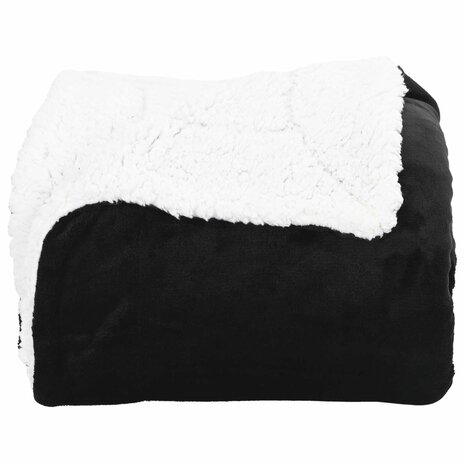 Gooi Deken Zwart 130 x 150 cm Fleece 4