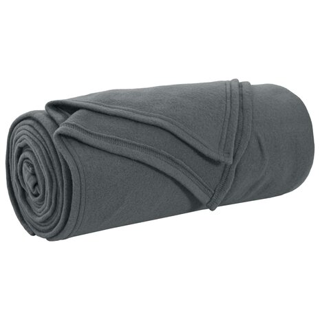 Gooi Deken Donkergrijs 240 x 220 cm Fleece 2