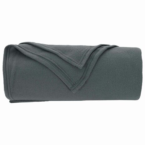 Gooi Deken Donkergrijs 240 x 220 cm Fleece 4