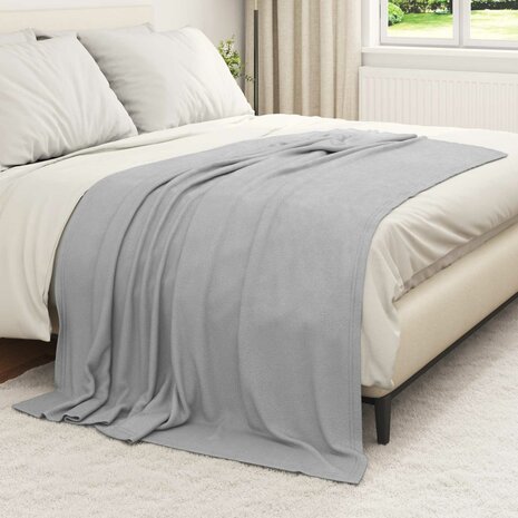 Gooi Deken Grijs 200 x 150 cm Fleece 3