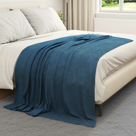 Gooi Deken Marineblauw 200 x 150 cm Fleece 3