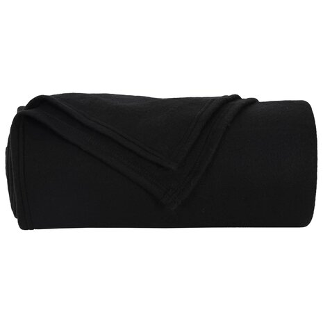 Gooi Deken Zwart 240 x 220 cm Fleece 4