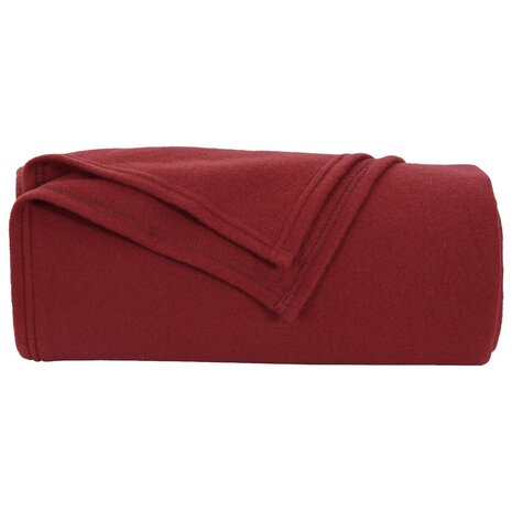 Gooi Deken Bordeaux Rood 200 x 150 cm Fleece 4
