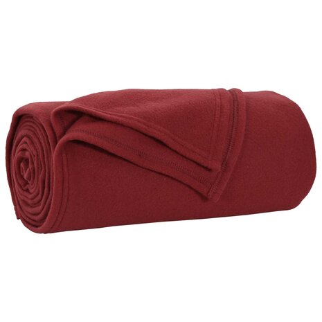 Gooi Deken Bordeaux Rood 240 x 220 cm Fleece 2