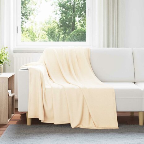 Gooi Deken Cr&egrave;me 200 x 150 cm Fleece 1