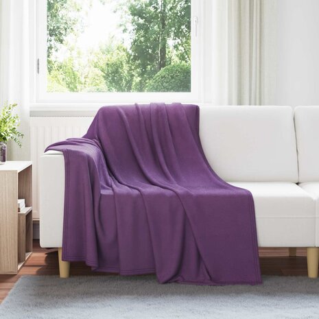 Gooi Deken Paars 200 x 150 cm Fleece 1