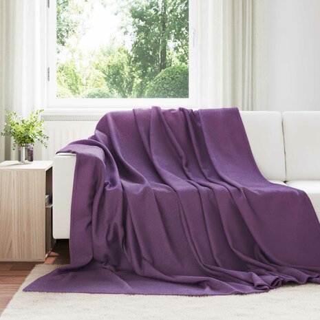 Gooi Deken Paars 270 x 240 cm Fleece 1