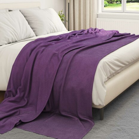 Gooi Deken Paars 270 x 240 cm Fleece 3
