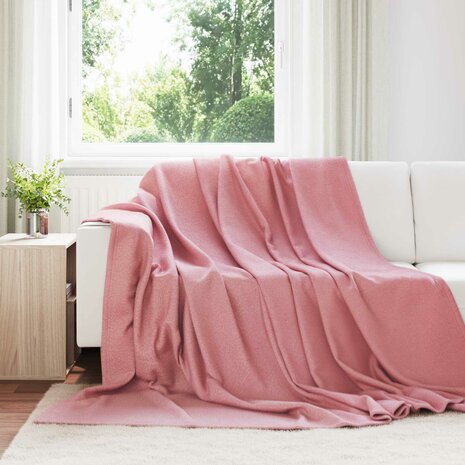 Gooi Deken Roze 240 x 220 cm Fleece 1