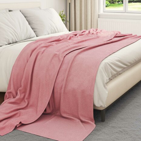 Gooi Deken Roze 270 x 240 cm Fleece 3