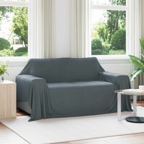 Gooi Deken Donkergrijs 280 x 210 cm Fleece 1