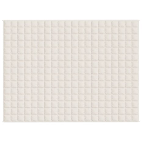 Verzwaringsdeken 152x203 cm 11 kg stof lichtcr&egrave;mekleurig 3
