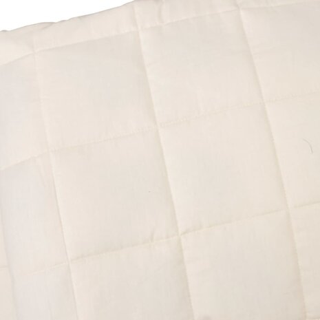 Verzwaringsdeken 152x203 cm 11 kg stof lichtcr&egrave;mekleurig 4
