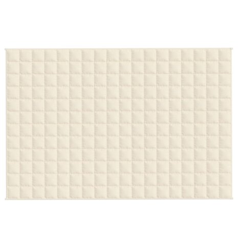 Verzwaringsdeken 122x183 cm 9 kg stof lichtcr&egrave;mekleurig 3