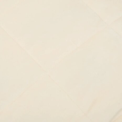 Verzwaringsdeken 152x203 cm 11 kg stof lichtcr&egrave;mekleurig 4