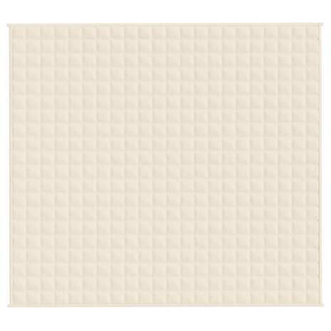Verzwaringsdeken 200x220 cm 9 kg stof lichtcr&egrave;mekleurig 3