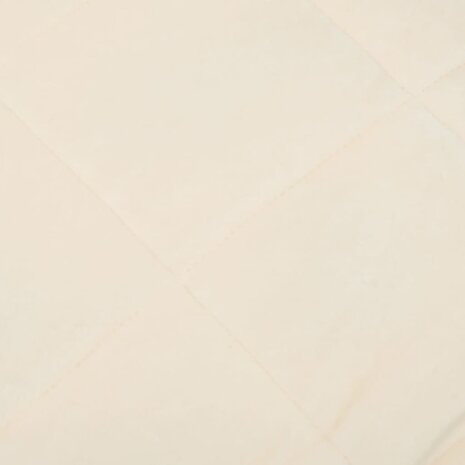 Verzwaringsdeken 200x220 cm 9 kg stof lichtcr&egrave;mekleurig 4