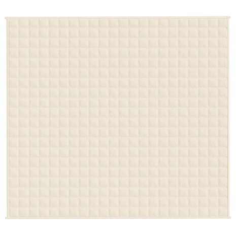 Verzwaringsdeken 200x230 cm 9 kg stof lichtcr&egrave;mekleurig 3